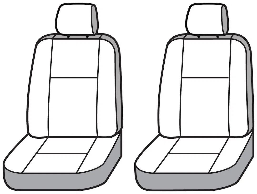 SS3473PRBO – COVERCRAFT Seat Cover, Seat Style C - Bucket With Adjustable Headrests Polyester Blackout Camo